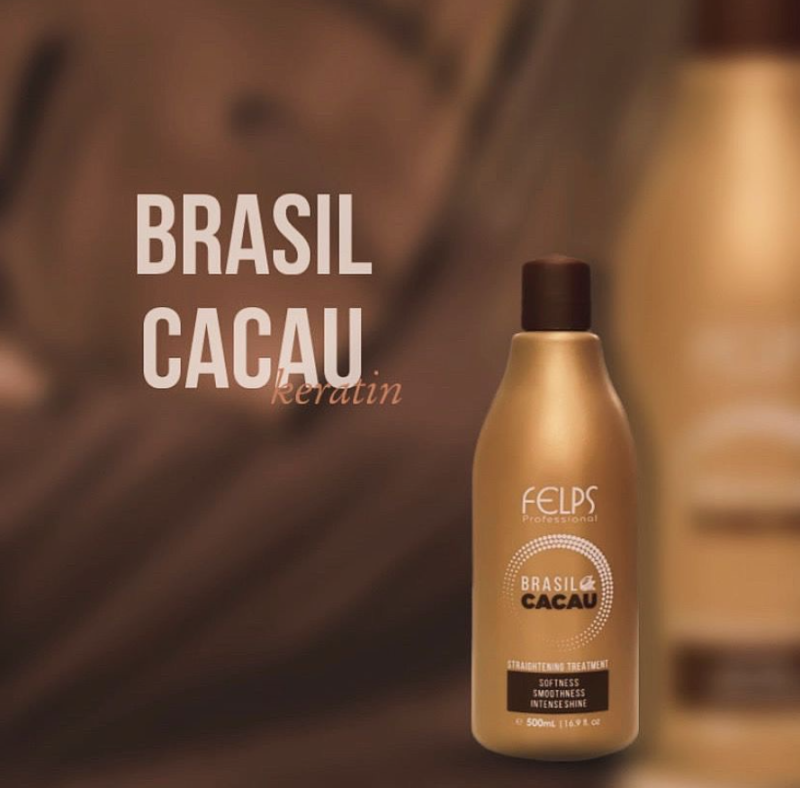 Кератин Felps Brasil Cacau для преображения внутренней и внешней структуры волос