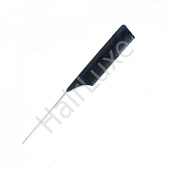 Расческа карбоновая с металлическим хвостиком