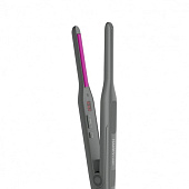 Утюжок для челки Happy Hair Графит, Розовые пластины, Матовый