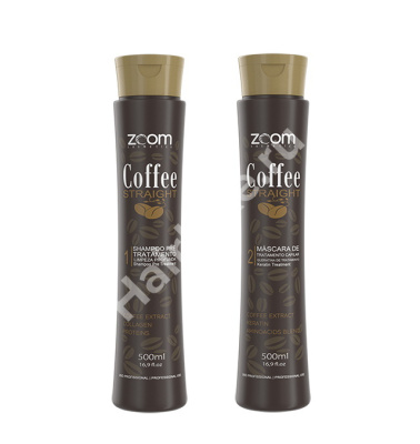 Набор кератина ZOOM Coffee Straight 500/500 мл