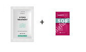 Комплект Маска-гидрализация Limba Premium Line Hydro Treatment + Безсульфатный шампунь HAPPY HAIR SOS саше 10 мл