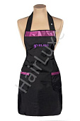 Фартук парикмахера F-2 Мастер черно-сиреневый