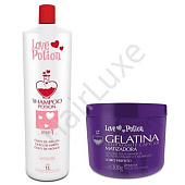 Набор коллагеновый восполнитель LOVE POTION GELATINA MATIZADORA 250/300 мл