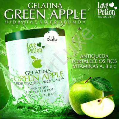 Коллагеновый восполнитель LOVE POTION GELATINA GREEN APPLE 300 мл