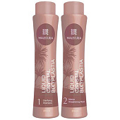 Набор для кератинового выпрямления Liquid Crystal Bixyplastia White 500/500 мл