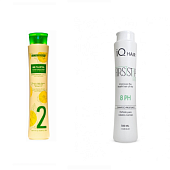 Набор кератина Happy Hair BB Plastia биксипластия + шампунь IQ Hair 8 PH Зеленый 100/100 мл (разлив)