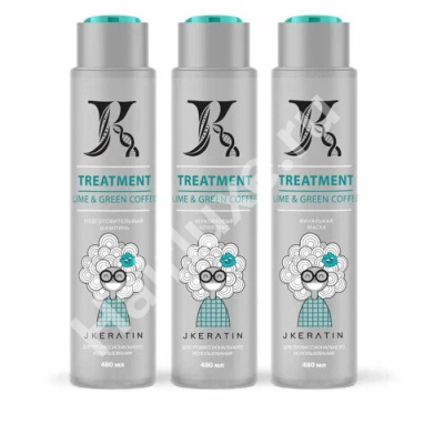 Комплект "Здоровье для волос" JKeratin Treatment 480/480/480 мл