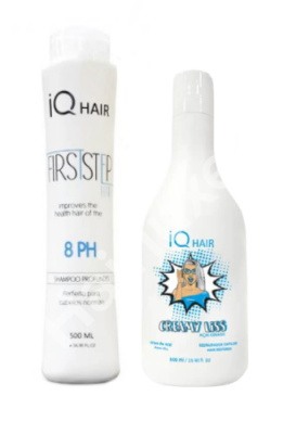 Набор кератина IQ HAIR CREAMY LISS ACAI 500/500 мл