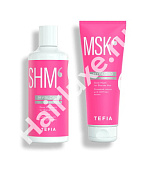 Набор оттеночного ухода TEFIA MYBLOND "Розовый" Шампунь + Маска 300/250 мл