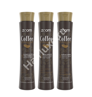 Набор кератина ZOOM Coffee Straight 100/100/100 мл (разлив)