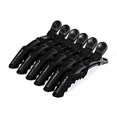 Зажимы крокодилы пластиковые Keratin Tools Черные 6 шт