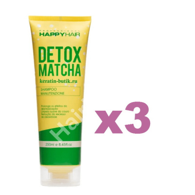 Шампунь Happy Hair Detox Matcha 250 мл 3 шт