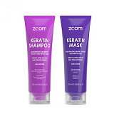 Набор для домашнего ухода ZOOM Keratin Shampoo/Mask 250/250 мл