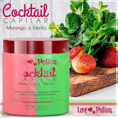 Холодный ботокс - маска LOVE POTION Cocktail Morango e Menta 100 мл (разлив)
