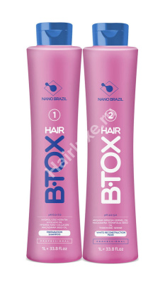 Набор ботокса NANO BRAZIL HAIR BTOX White 250/250 мл (разлив)