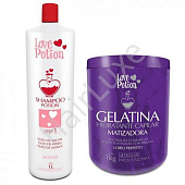 Набор коллагеновый восполнитель LOVE POTION GELATINA MATIZADORA 250/250 мл (разлив)