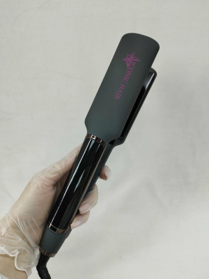 Утюжок титановые пластины Iconic Hair Серый матовый