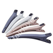 Зажимы для волос DEWAL карбоновые цветные 12 см 6 шт