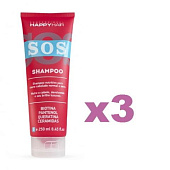 Безсульфатный шампунь Happy Hair SOS 250 мл 3 шт