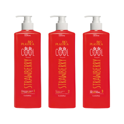 Набор биопластики BB ONE COOL STRAWBERRY 1000/1000/1000 мл