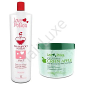 Набор коллагеновый восполнитель LOVE POTION GELATINA GREEN APPLE 250/300 мл