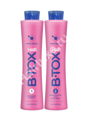 Набор ботокса NANO BRAZIL HAIR BTOX Blue 500/1000 мл