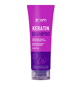 Шампунь-уход безсульфатный для домашнего ухода ZOOM Keratin Shampoo 250 мл