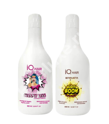 Набор кератина и ботокса IQ HAIR CREAMY LISS CUPUACU и BURITI BOOM BETAPLASTIA/Концентрат 500/500 мл